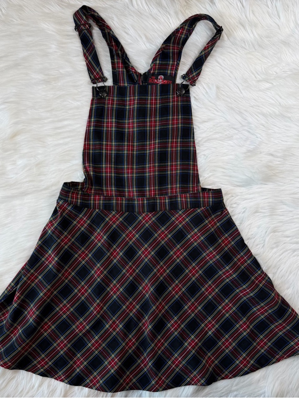 Royal Bones Red Plaid Skirtall